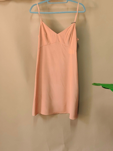 Custom Printing Mini Silke Satin SIip Kjole i Orange til Kvinder i Bulk
