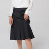 Brugerdefineret midtlængde luksus silke nederdel designet til kvinder fra tøjproducent