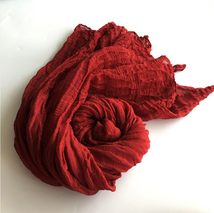 Custom Solid Color Naturlig plantefarvet Tie Dyed linned tørklæde sjal Kina leverandør