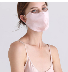 Personlig genanvendelige OEKO-TEX-certificerede Pure Mulberry Silke-ansigtsmasker med dobbeltlag