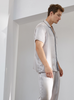 Mode personaliseret pyjamasæt med ægte silke til mænds søvntøj